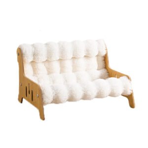 Soft Plush Cat Sofa Bed
